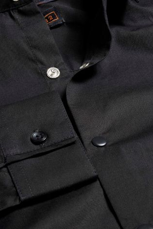 Black Long Sleeve Stretch Shirt (3-16yrs)
